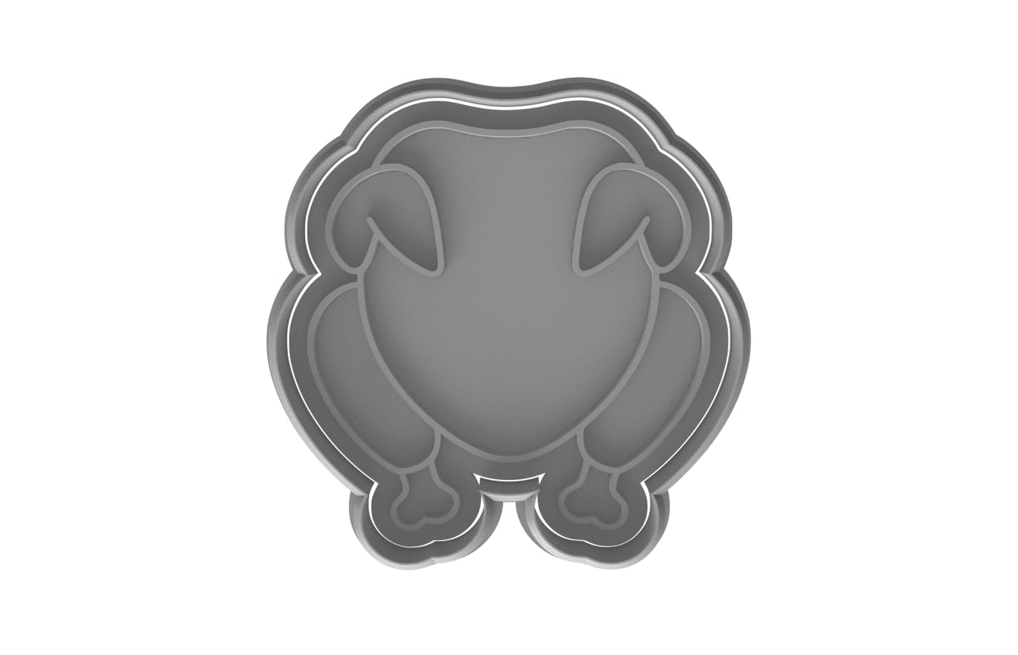 Roast Chicken or Turkey Cookie Cutter - 4x3.5" Creative Kitchen Design