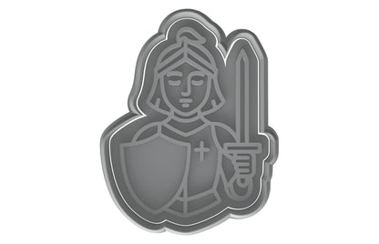 Legendary Joan of Arc Cookie Cutter - 4x3" Premium Quality Set