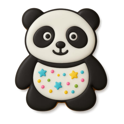 Panda Cookie Cutter & Stamp 4x3.14" for Baking Fondant Clay Embosser Gifts