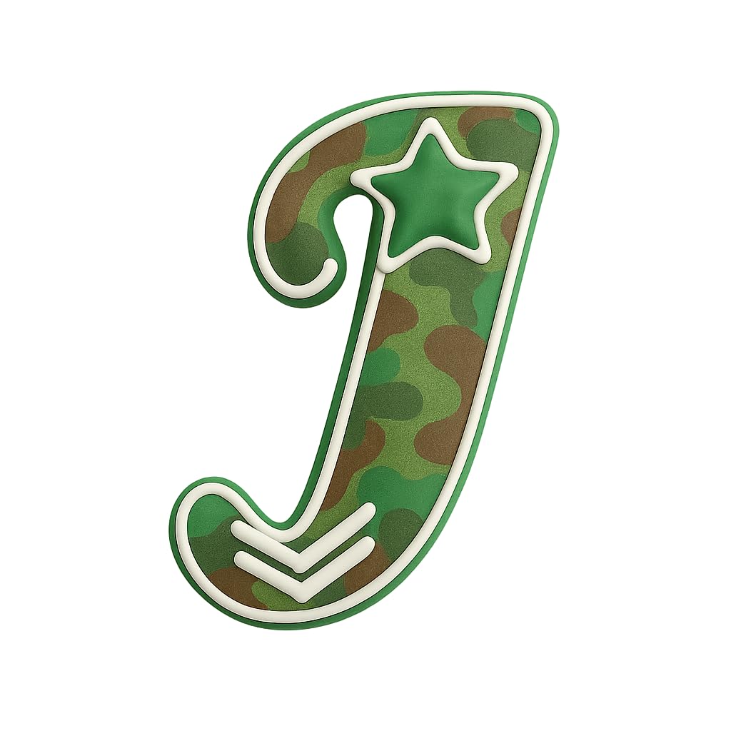 Cursive Letter J Cookie Cutter