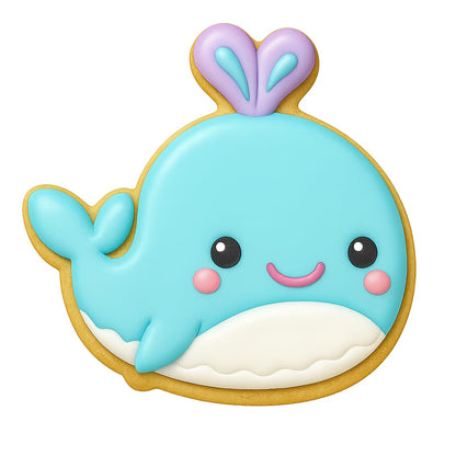 Jonah’s Whale Cookie Cutter - 4x3.9" Quality Kids Birthday Baking