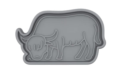 Heather Grazing Coos Cookie Cutter - 4x2.8" Premium Kitchen Baking
