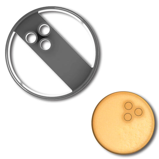 Bowling Ball Cookie Cutter - 3.75x3.75 Inches, Perfect for Sports-Themed Parties and Baking