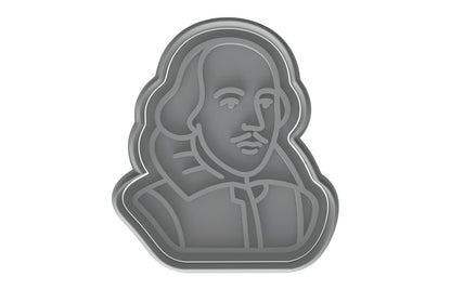 Shakespearean Figure Cookie Cutter - 4x3.5" Professional Fun Design