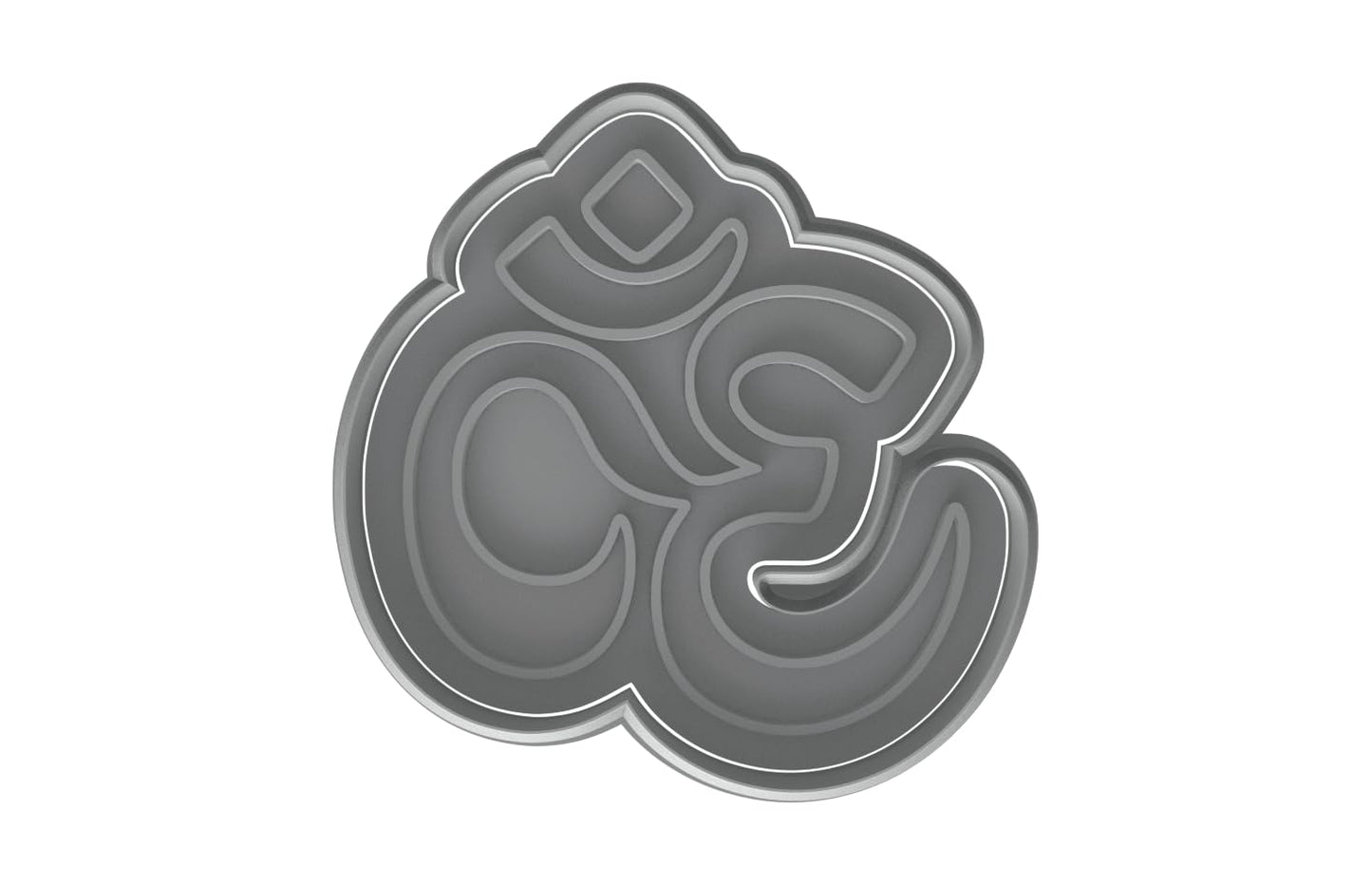 Om Aum Symbol Cookie Cutter - 4x3.9" Spiritual Kitchen Design Fun Baking