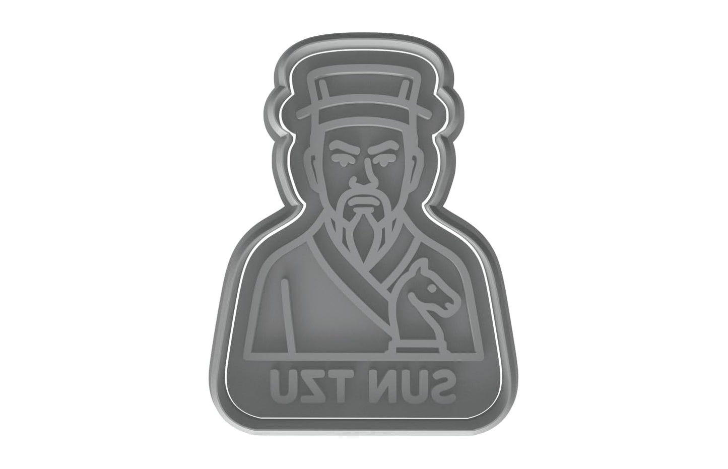 Sun Tzu The Art of War Cookie Cutter - 4x3" Creative Baking Mold
