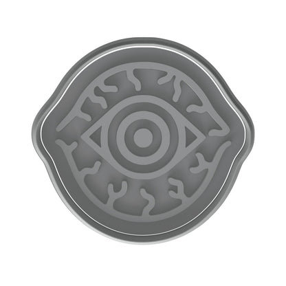Mighty Gadget Evil Eye Cookie Cutter & Stamp - 4x3.5" Protective Design for Spiritual Baking (Random Color)
