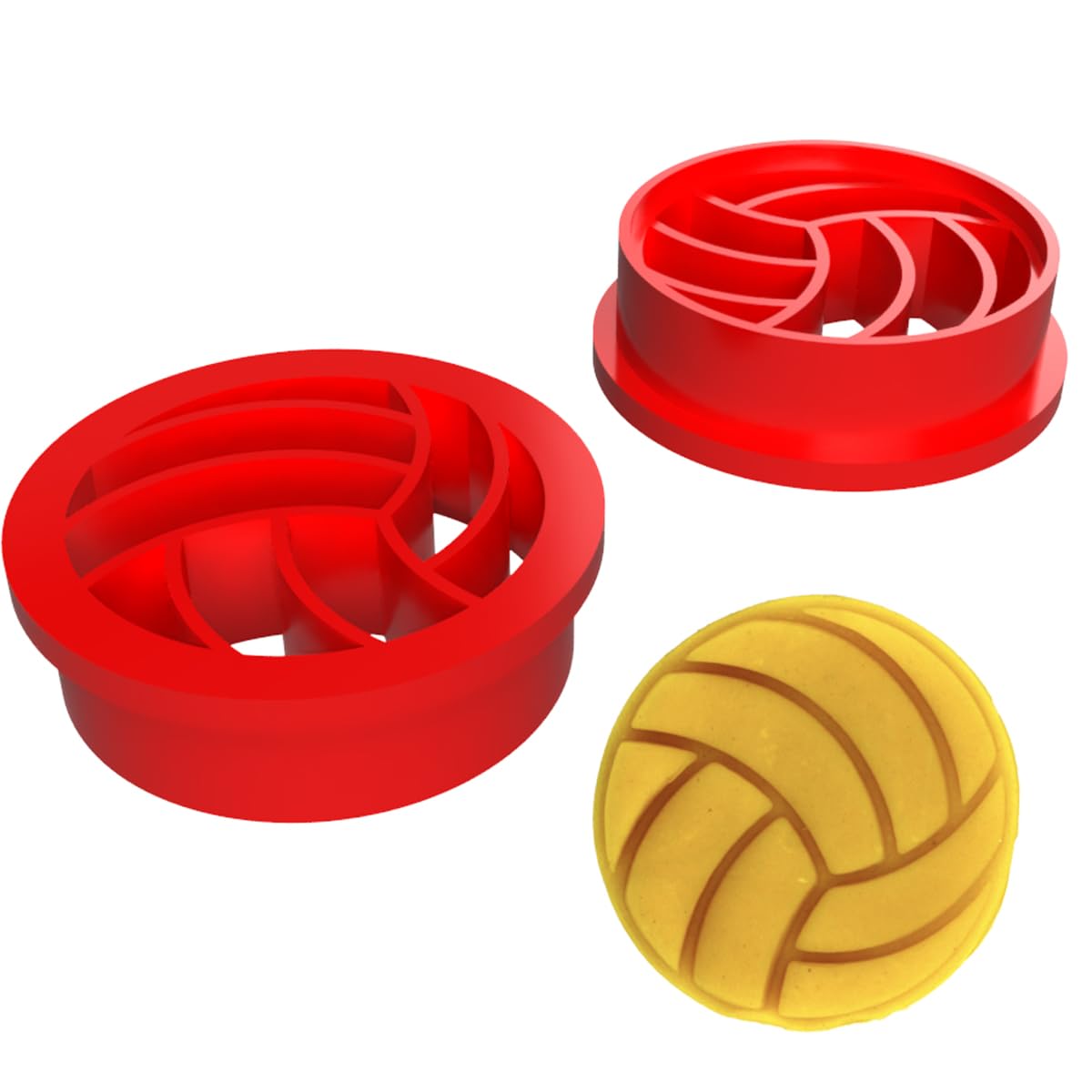 Volleyball Cookie Cutter (2 to 8 inches) by Mighty Gadget USA