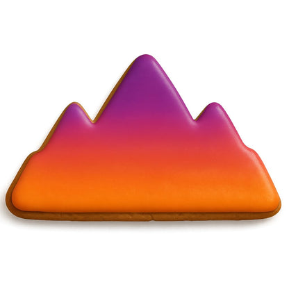 Mountains Cookie Cutter - Easy Push Design, Perfect for Baby Showers, Work Events, Birthday Celebrations, and Baking Enthusiasts (4.25 x 2.25 inches)