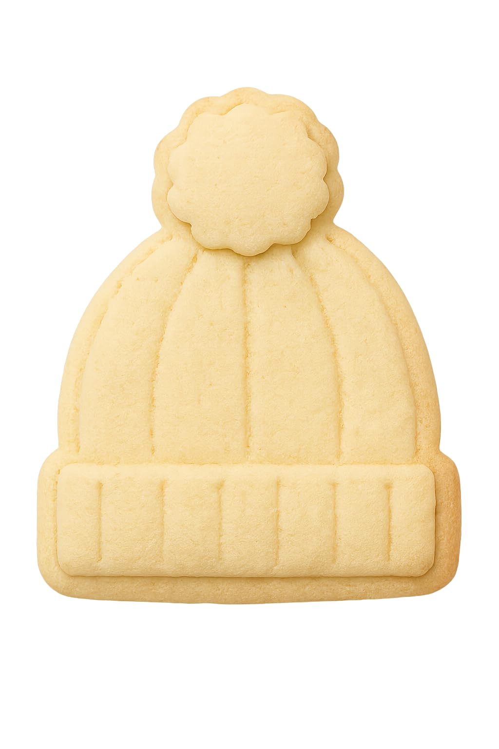 Pom Pom Beanie Cookie Cutter - 4x3.32" Fun Winter Baking for Kids