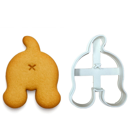 Puppy Dog Butt Hole cookie cutter 3.75x3"