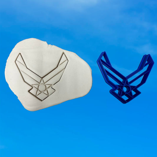 US Air Force Emblem Cookie Cutter – Military Themed Baking Tool 4x4"