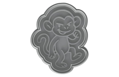 Mischievous Monkey Cookie Cutter - 4x3.1" Fun Baking Kitchen Design