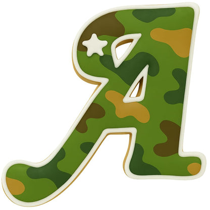 Fancy Cursive Letter Cookie Cutter - 4" Tall Alphabet Baking Mold (Random Color)