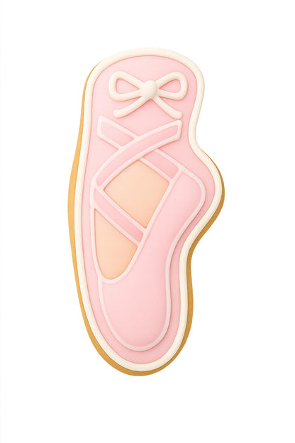 Ballet Shoe Cookie Cutter - 4x1.8" Elegant Dance Kitchen Baking Tool