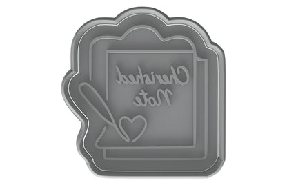 Cherished Note Cookie Cutter - 4x3.8" Creative Kitchen Baking Design