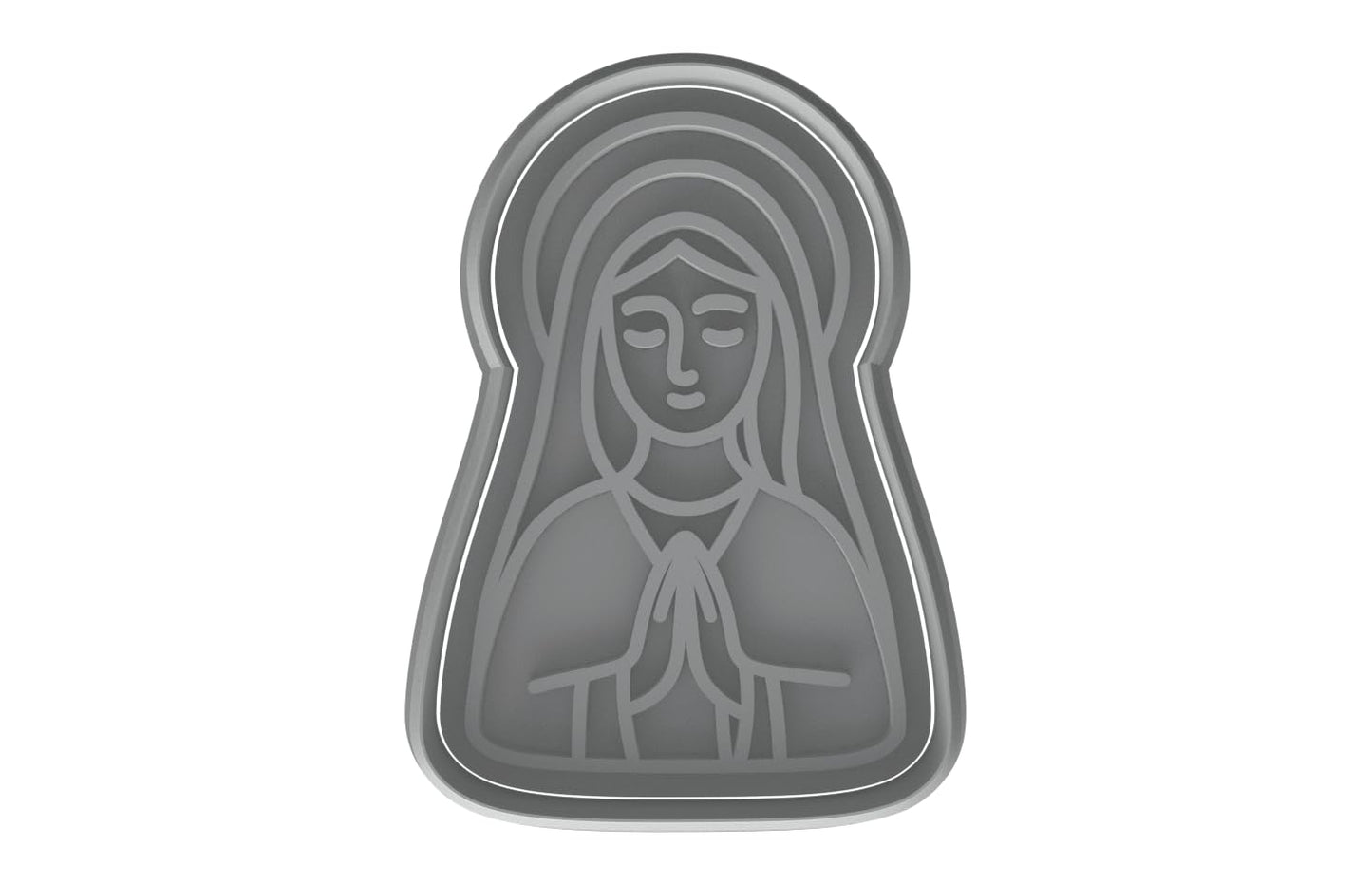 Saint Mary Figure Cookie Cutter - 4x2.7" Quality Spiritual Baking