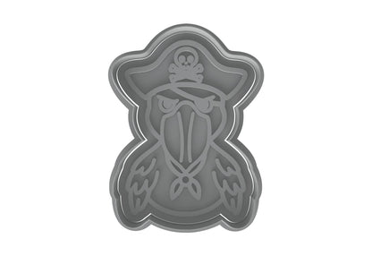 Pirate Shoebill Bird Cookie Cutter - 4x2.88" Fun Kitchen Baking Tool