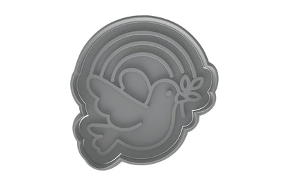 Dove Rainbow Covenant Cookie Cutter - 4x3.8" Creative Kitchen Design