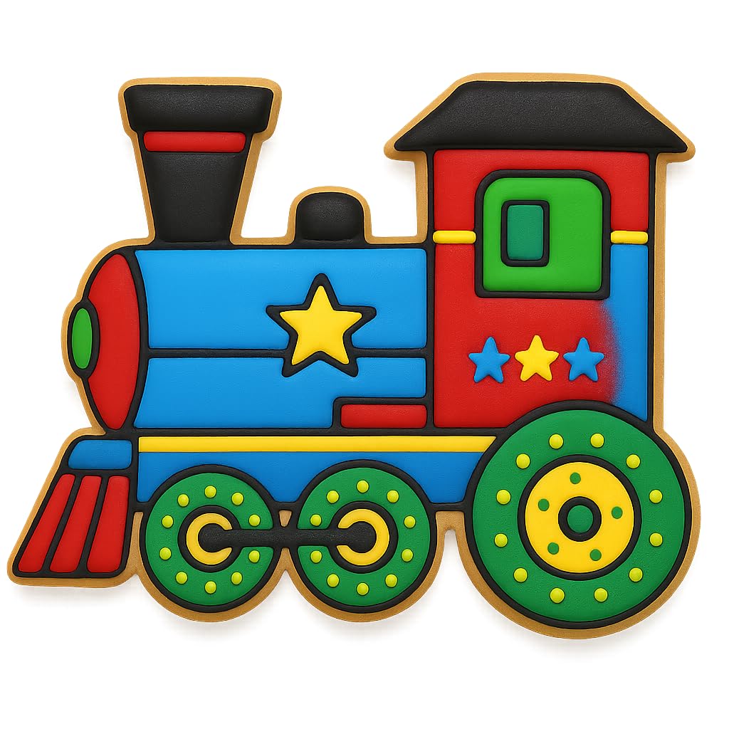 Steam Train Cookie Cutter 4x3.34" for Baking Fondant Clay Gifts Kitchen
