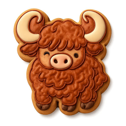 Curly-Horned Coo Cookie Cutter - 4x3.8" Fun Baking Kitchen Party Set