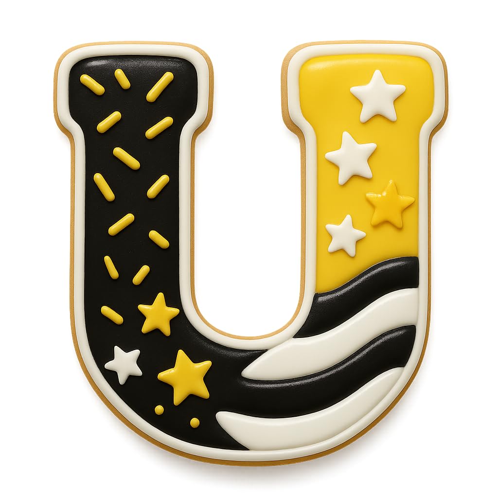3" Varsity Letter U Cookie Cutter