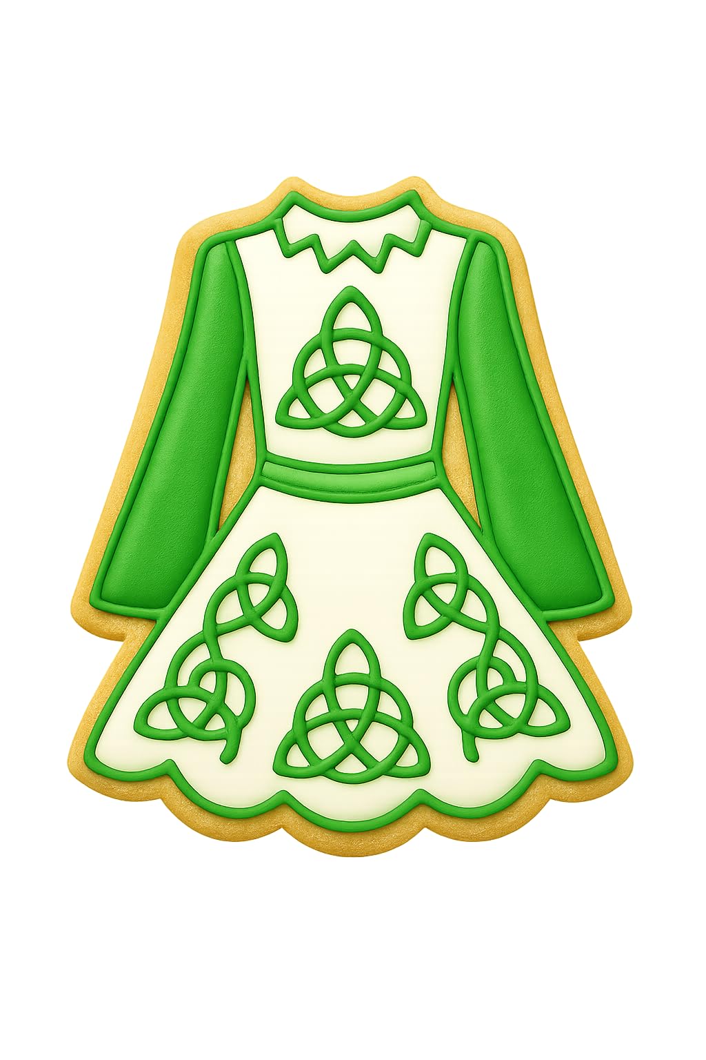 Traditional Irish Dress Cookie Cutter Style 1 - 4x3" Party Baking Set