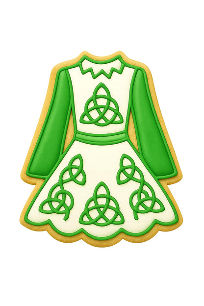 Traditional Irish Dress Cookie Cutter Style 1 - 4x3" Party Baking Set