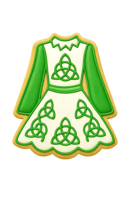 Traditional Irish Dress Cookie Cutter Style 1 - 4x3" Party Baking Set