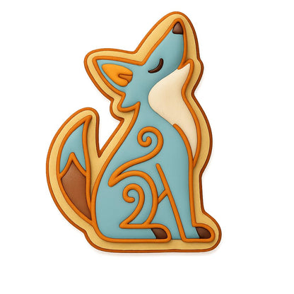 Howling Coyote Trickster Cookie Cutter - 4x2.9" Creative Party Tool