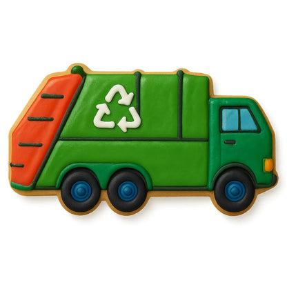 Garbage Truck Cookie Cutter & Stamp for Baking Fondant Clay Embosser Gifts