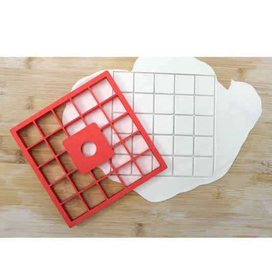 25x1”x1" Multi Squares Cookie Cutter (5 x 5 in) | Food Safe Material | Sturdy Design | Durable and Reusable