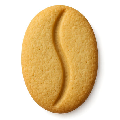 Mighty Gadget Coffee Bean Cookie Cutter & Stamp - 4x2.8" Unique Aroma for Coffee Lovers (Random Color)