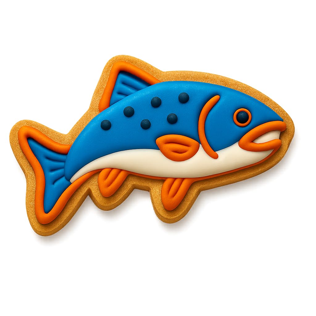 Salmon Fish Cookie Cutter - 4x2.5" Creative Kitchen Baking Fun