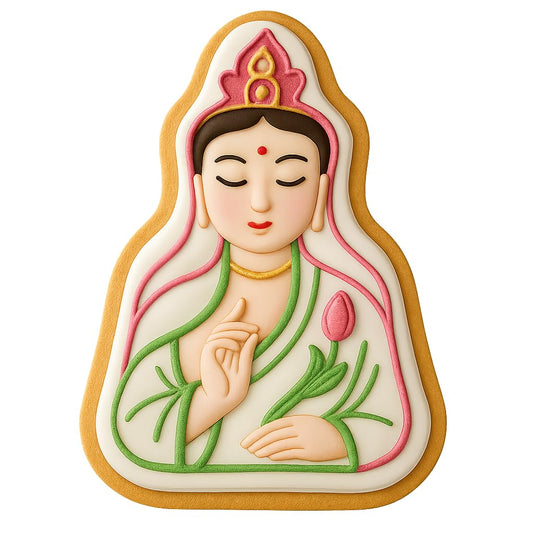 Divine Guan Yin Cookie Cutter - 4x2.8" Quality Home Baking Fun