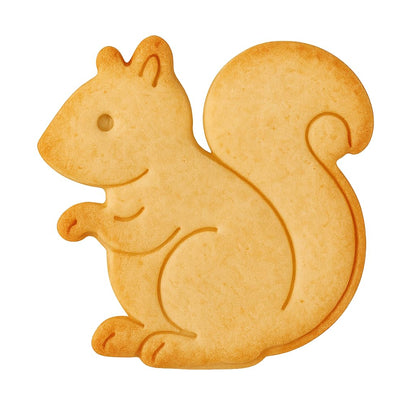 Mighty Gadget Squirrel Cookie Cutter & Stamp - 4x3.92" Delightful Animal Shape for Woodland-Themed Baking (Random Color)