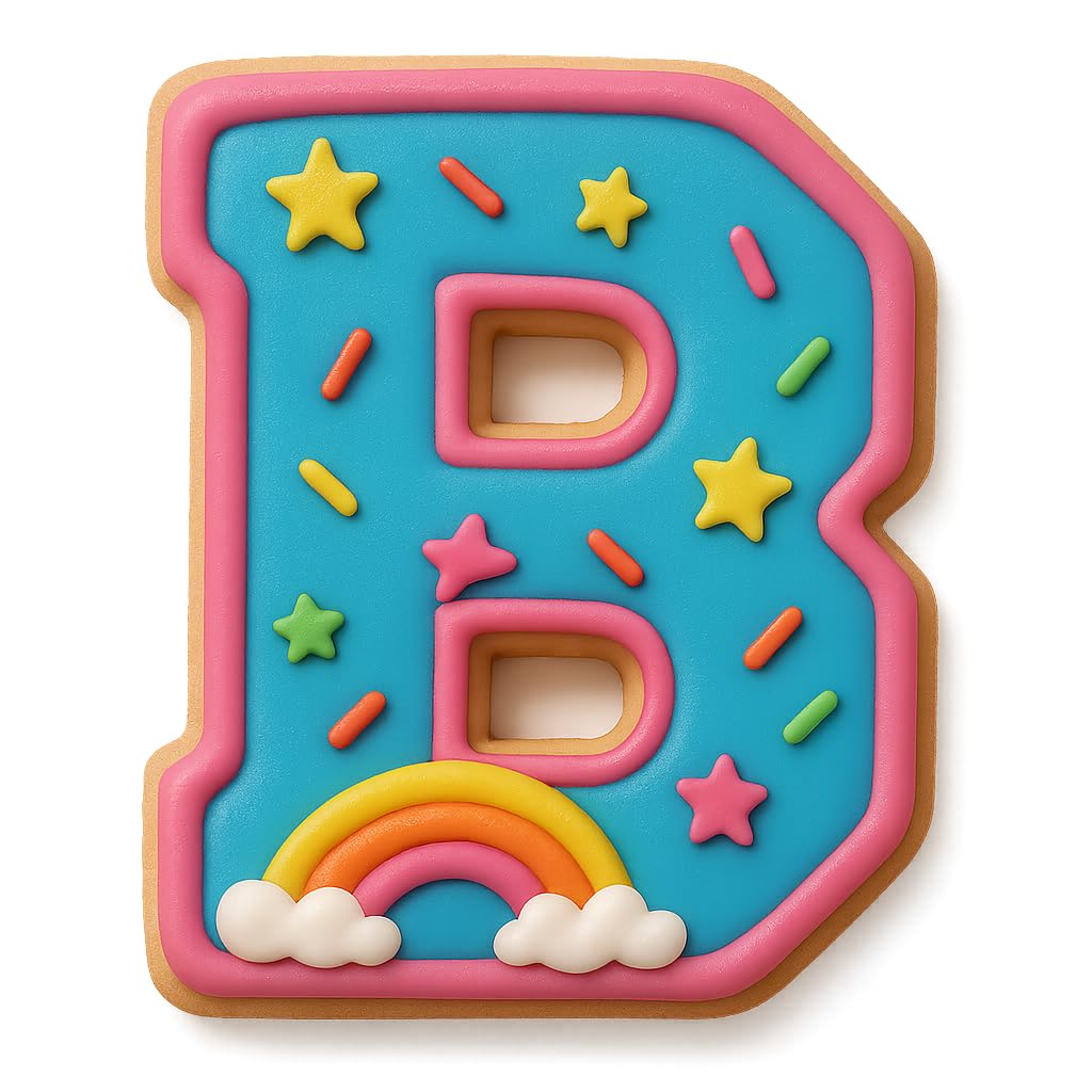 3" Varsity Letter B Cookie Cutter