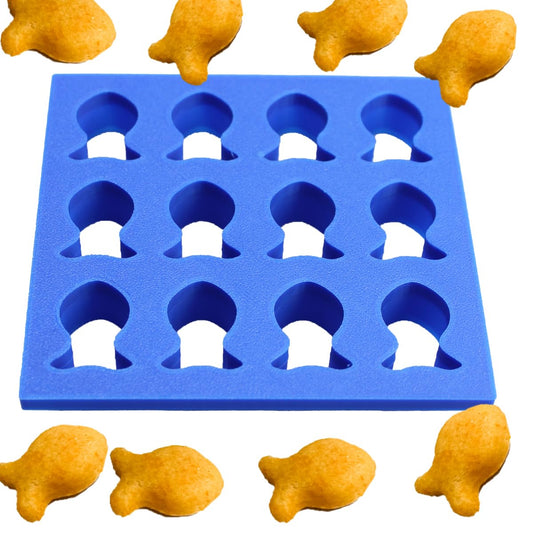 Mini Goldfish Cracker Cutter and Goldfish Cookie Cutter - goldfish mold Hand Made in the USA by Mighty Gadget (12 x 1" Goldfish cutter)