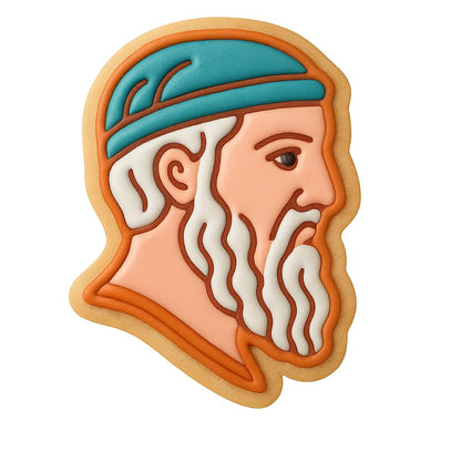 Philosopher's Plato Cookie Cutter - 4x2.95" Creative Home Baking Tool