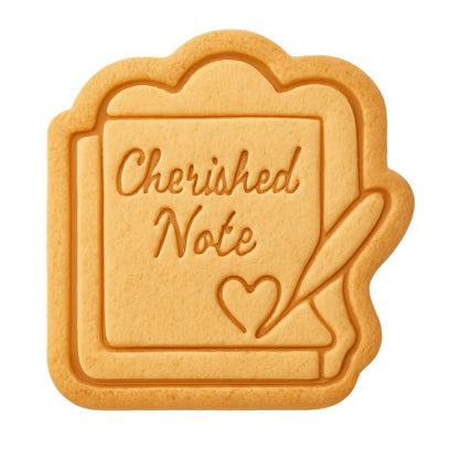 Cherished Note Cookie Cutter - 4x3.8" Creative Kitchen Baking Design