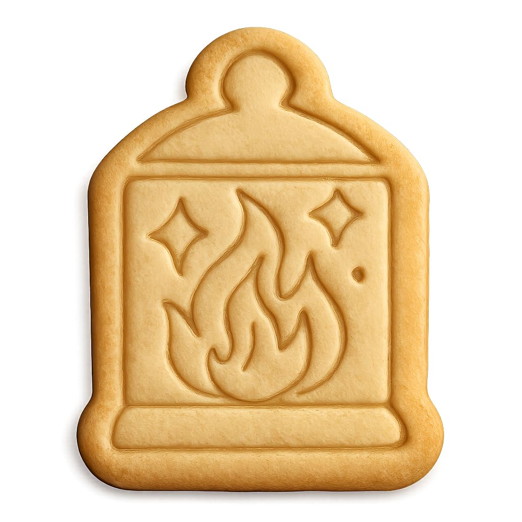 Mystic Ember Lantern Cookie Cutter - 2.5x4" Creative Kitchen Design