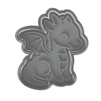 Fantasy Baby Dragon Cookie Cutter - 4x3.5" Creative Kids Baking Fun