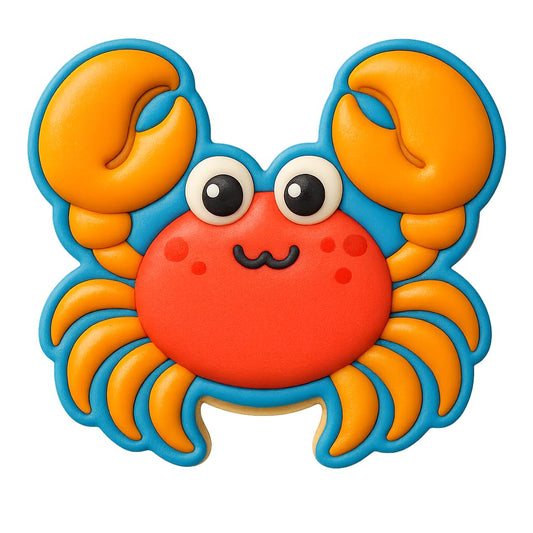 Happy Kawaii Crab Cookie Cutter - 4x3.76" Premium Kitchen Design
