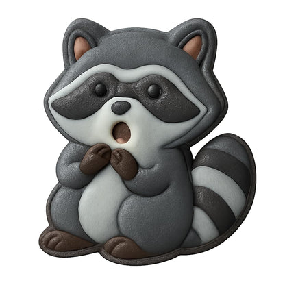 Hungry Raccoon Cookie Cutter - 2.8x4" Fun Kitchen Baking Tool