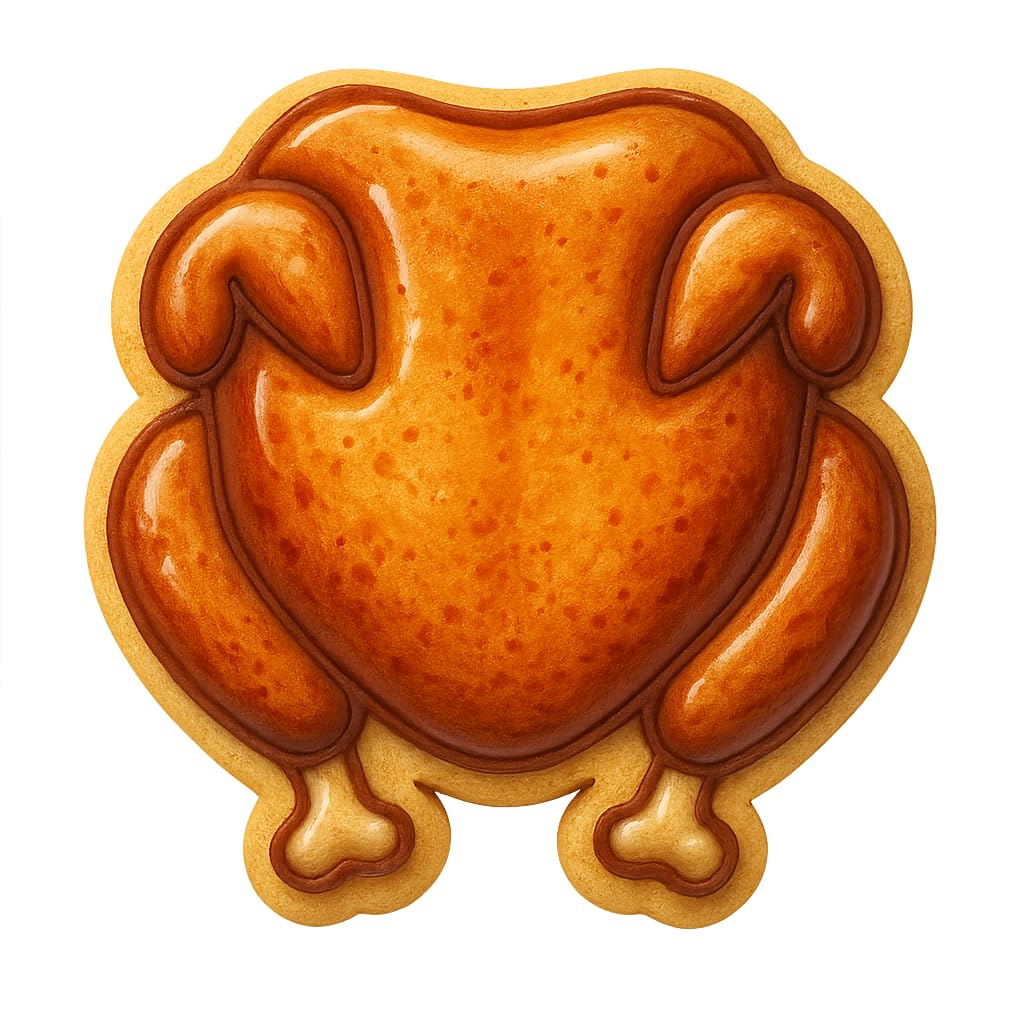 Roast Chicken or Turkey Cookie Cutter - 4x3.5" Creative Kitchen Design