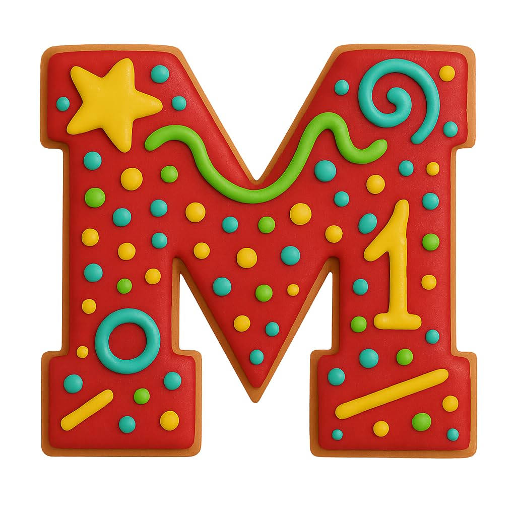 3" Varsity Letter M Cookie Cutter
