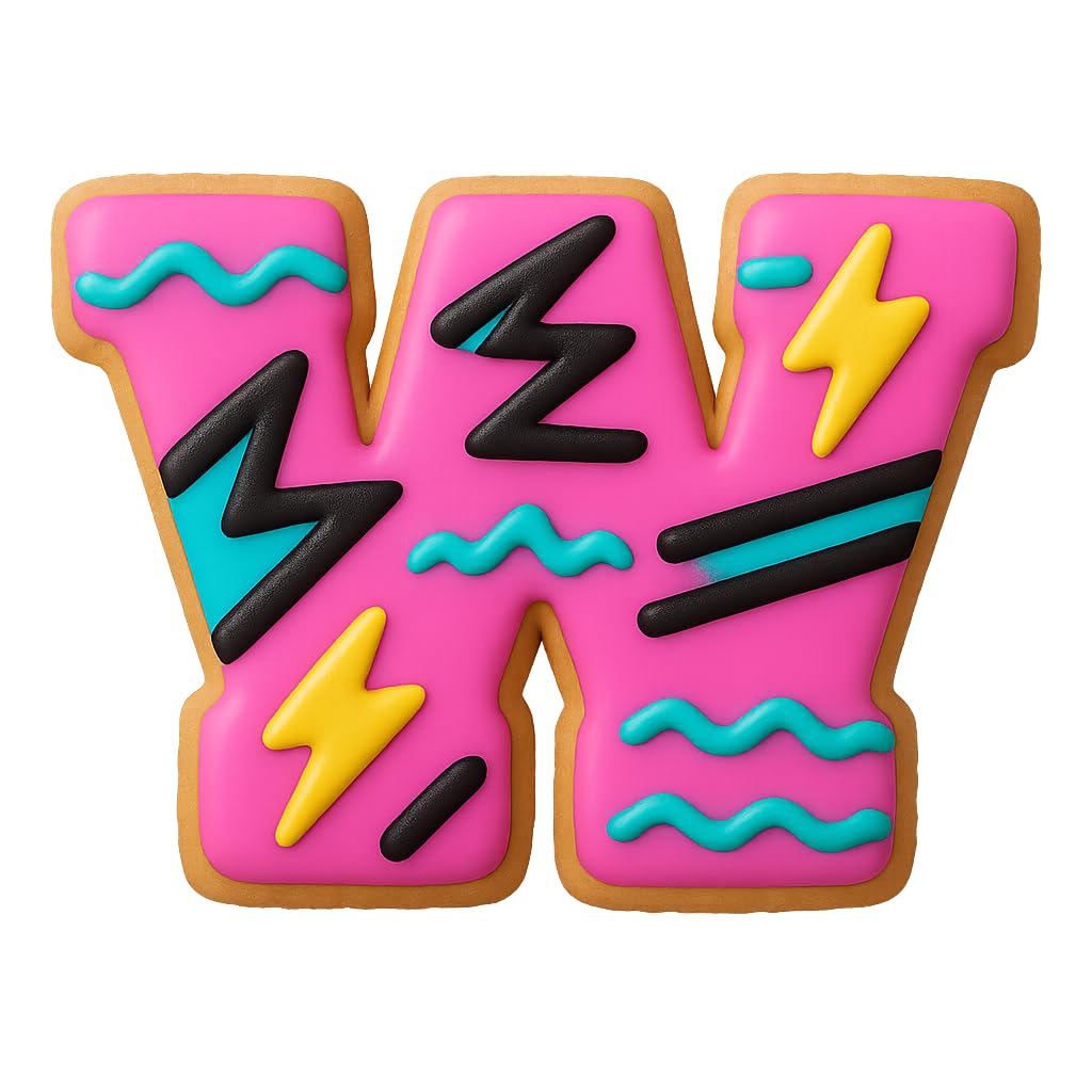 3" Varsity Letter W Cookie Cutter