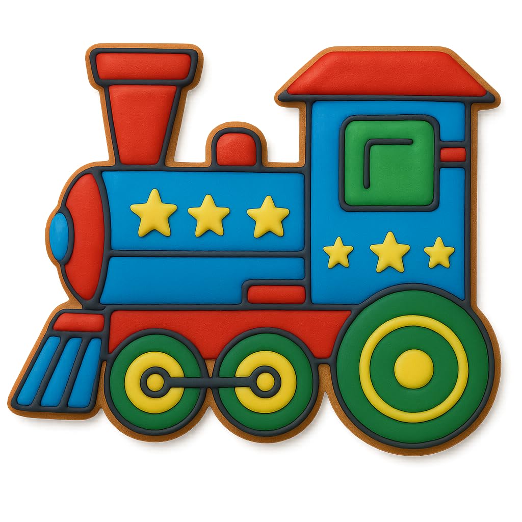 Steam Train Cookie Cutter 4x3.34" for Baking Fondant Clay Gifts Kitchen
