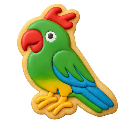 Chatty Parrot Cookie Cutter - 4x2.5" Fun Baking Party Design