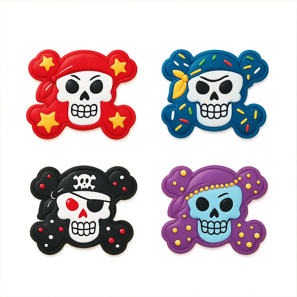 Pirate Skull & Crossbones Cookie Cutter - 4x3.3" Fun Kitchen Baking Gift